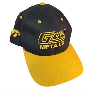 Guy Metals Iowa Hawkeyes Black/Gold Vintage Baseball Cap Hat Men's Large